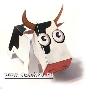 Корова (паперкрафт)