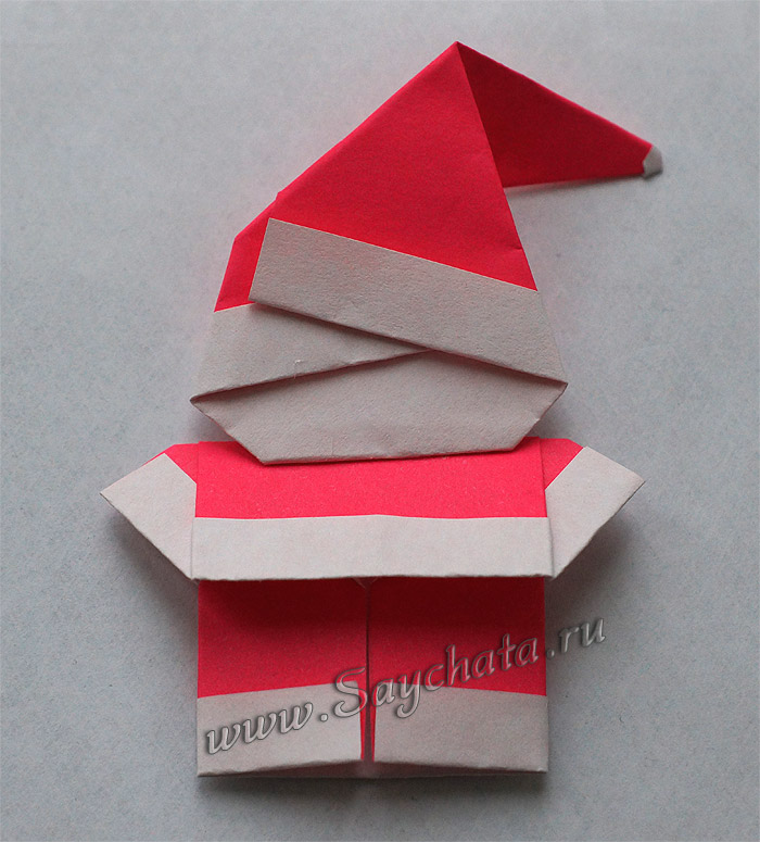 Дед Мороз (оригами)