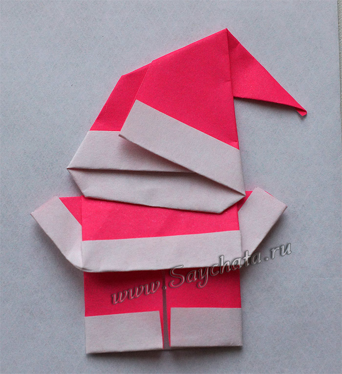 Дед Мороз - оригами