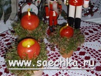 Рождественская декорация "Подсвечники"
