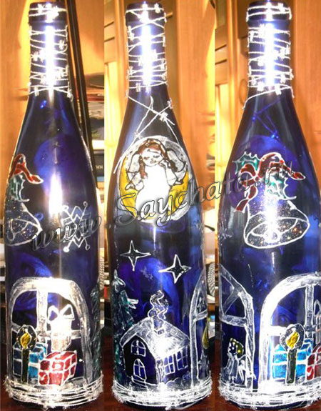 Новогодние бутылки